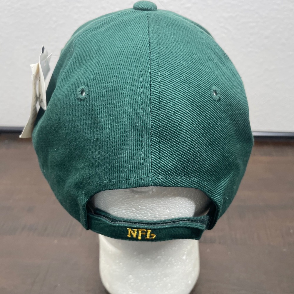 NFL Green Bay Packers Hat Adjustable Green White Yellow Embroidered Football Cap - Picture 3 of 4